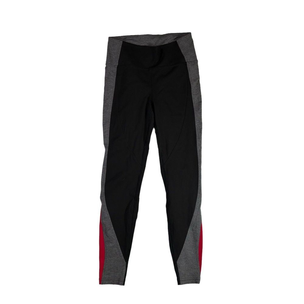 Lululemon Get Going Train Tight High Rise Black Red Size 8
